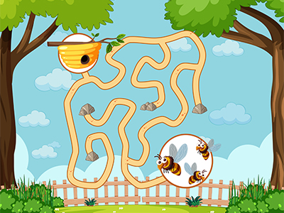 Labirent Kaçışı Oyunu - Labirent ve Tuzak Görseli